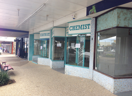 empty chemist shop edith street