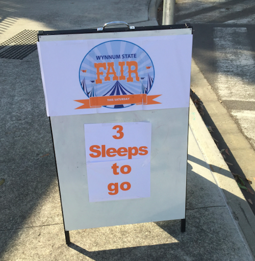 Wynnum State Fair Sign