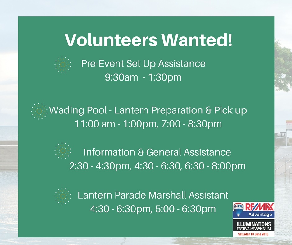 volunteers wanted!