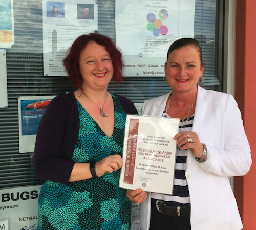 bayside business of the month JULY_Celia Newlands Central Business Associates