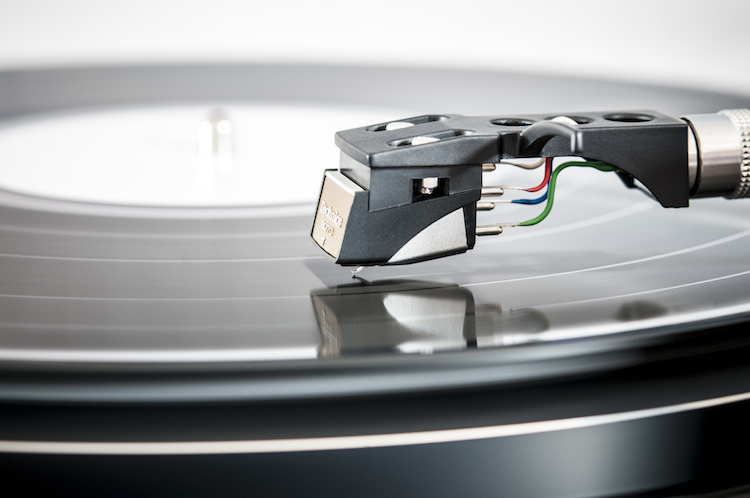 vinyl record playing