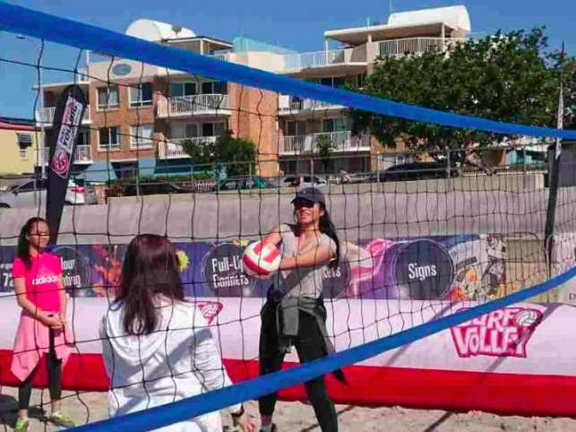 Beach volleyball in Wynnum