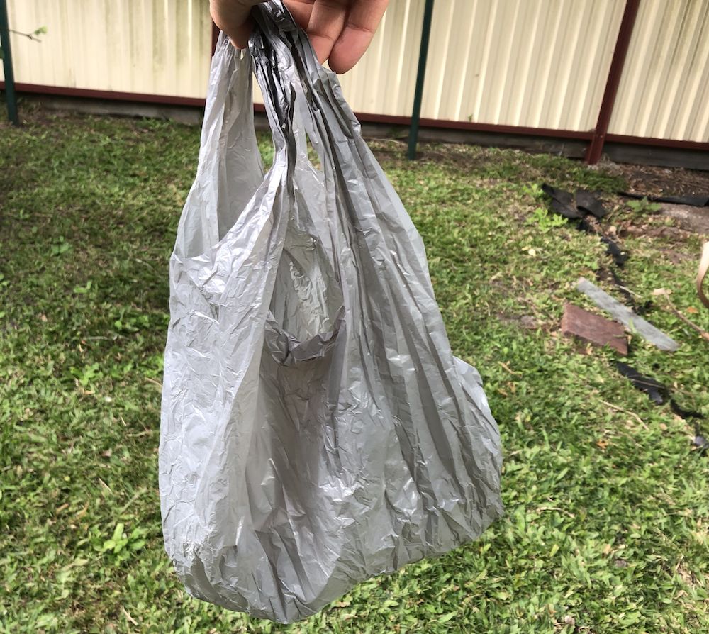 single use plastic bag